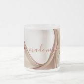 Mattierte Tasse in stilvoller Grafik (Mittel)