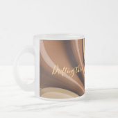 Mattierte Tasse in stilvoller Grafik (Links)