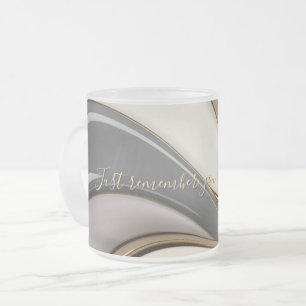 Mattierte Tasse in stilvoller Grafik