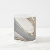 Mattierte Tasse in stilvoller Grafik (Mittel)