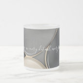 Mattierte Tasse in stilvoller Grafik (Mittel)