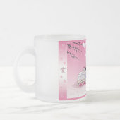 Mattierte Tasse "Kirschblüte-Liebe " (Links)
