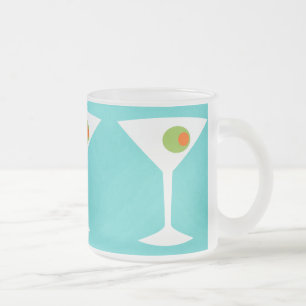 Mattierte Tasse klassischer Film-Martinis (Türkis)