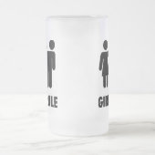 Mattierte Tasse-Mädchen Regel Mattglas Bierglas (Mittel)