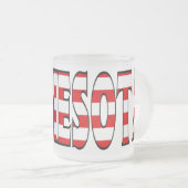 Mattierte Tasse Minnesotas (VorderseiteRechts)