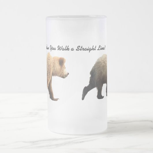 Mattierte Tasse mit Bären (Mittel)