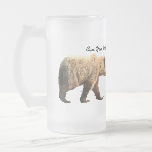 Mattierte Tasse mit Bären (Links)