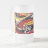 Mattierte Tasse mit belgischer Farbgestaltung