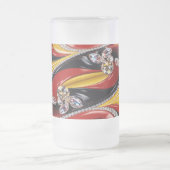 Mattierte Tasse mit belgischer Farbgestaltung (Mittel)