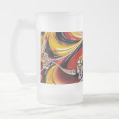 Mattierte Tasse mit belgischer Farbgestaltung (Links)