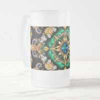 Mattierte Tasse mit brasilianischem Farbdesign