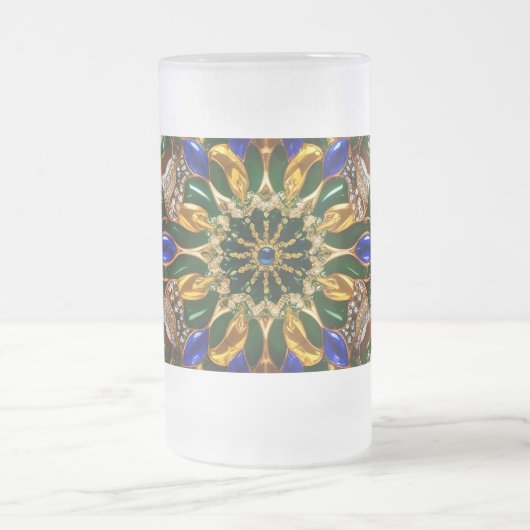 Mattierte Tasse mit brasilianischer Farbgestaltung (Mittel)