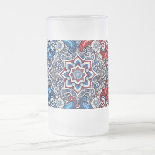 Mattierte Tasse mit französischer Farbgestaltung (Mittel)