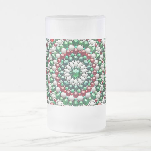 Mattierte Tasse mit italienischem Farbdesign (Mittel)