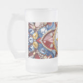 Mattierte Tasse mit kolumbianischer Farbgestaltung (Links)