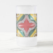 Mattierte Tasse mit Los Angeles Farbgestaltung (Mittel)