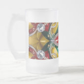 Mattierte Tasse mit Los Angeles Farbgestaltung (Links)