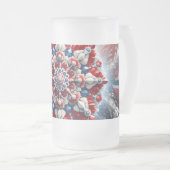 Mattierte Tasse mit norwegischer Farbgestaltung (VorderseiteRechts)