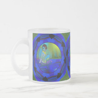 Mattierte Tasse mit Originalkunst