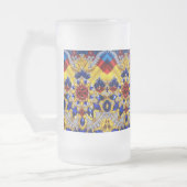 Mattierte Tasse mit rumänischer Farbgestaltung (Links)