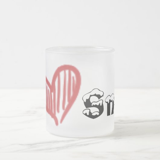 Mattierte Tasse mit Schnee (Mittel)