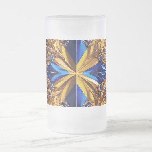 Mattierte Tasse mit schwedischer Farbgestaltung (Mittel)