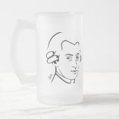 Mattierte Tasse Mozart (Links)