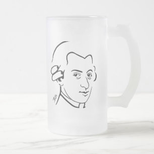 Mattierte Tasse Mozart
