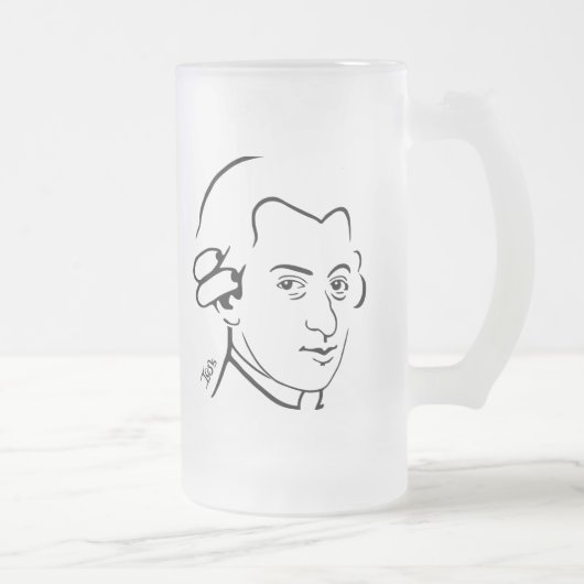 Mattierte Tasse Mozart (Rechts)