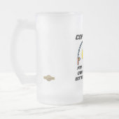 mattierte Tasse "POLIZIST NIP 2.0" (Links)