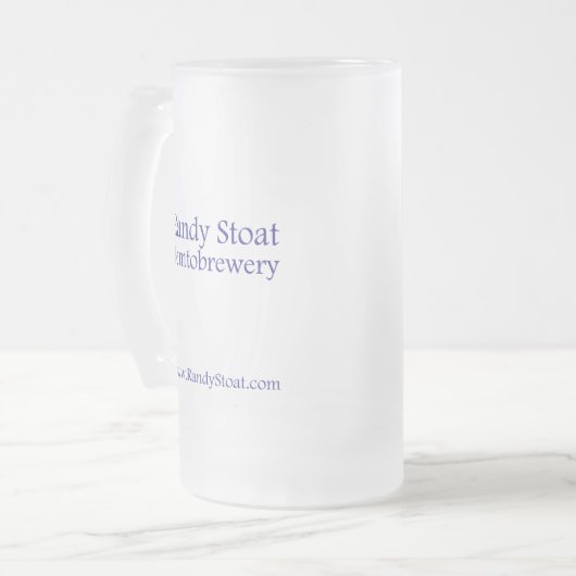 Mattierte Tasse Randy Stoat (Vorderseite Links)