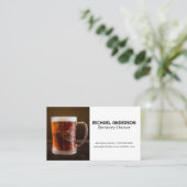 Mattierte Tasse | Restaurant Visitenkarte (Stehend Vorderseite)