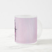 Mattierte Tasse "rosa Freitags" (VorderseiteRechts)