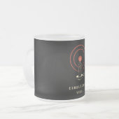 Mattierte Tasse Schwarz Retro Candelil Vigil (Vorderseite Links)