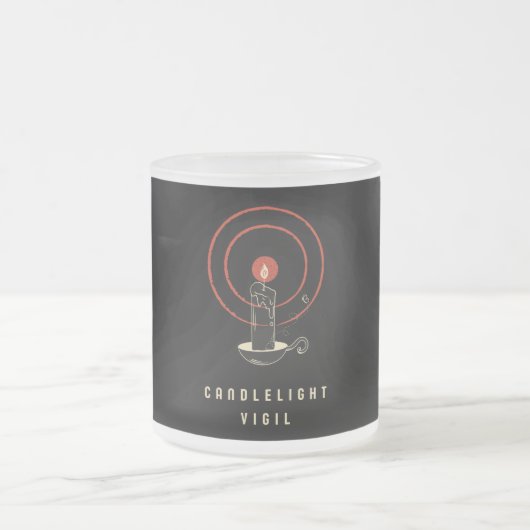 Mattierte Tasse Schwarz Retro Candelil Vigil (Mittel)