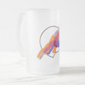 Mattierte Tasse: Sieg Mattglas Bierglas (Vorderseite Links)