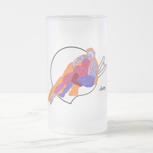 Mattierte Tasse: Sieg Mattglas Bierglas (Mittel)