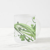 Mattierte Tasse-St. Patrick's Clovers Mattglastasse (VorderseiteRechts)