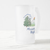Mattierte Tasse Stein für High Camp-Logos
