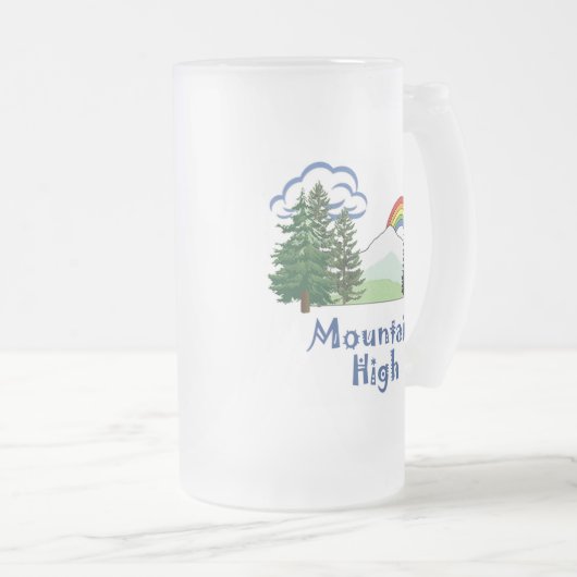 Mattierte Tasse Stein für High Camp-Logos (VorderseiteRechts)