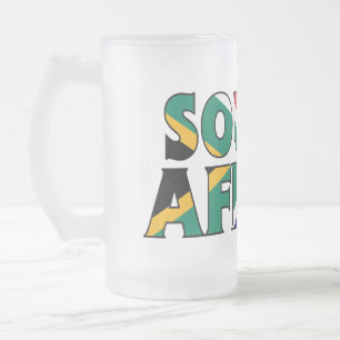 Mattierte Tasse Südafrikas