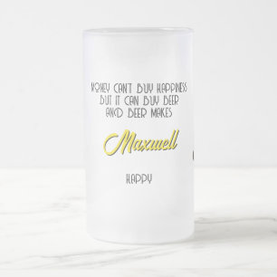 Mattierte Tasse von Affenbier