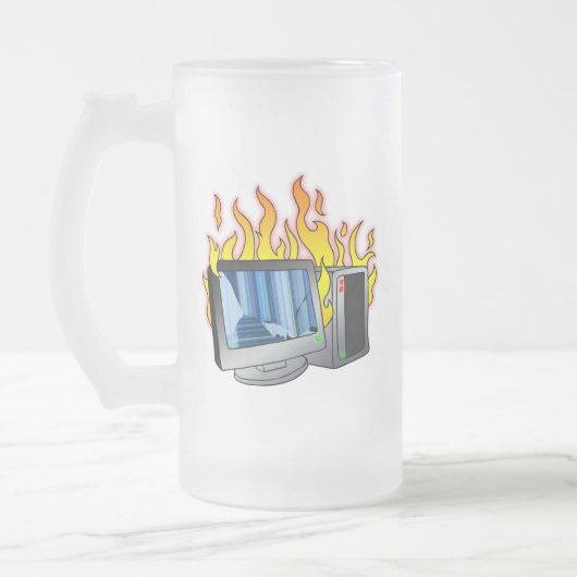 Mattierte Tasse von Computerfeuerungsanlagen (Links)