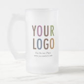 Mattierte Tasse von Glasbäern mit Logo 16 oz Keine (Links)