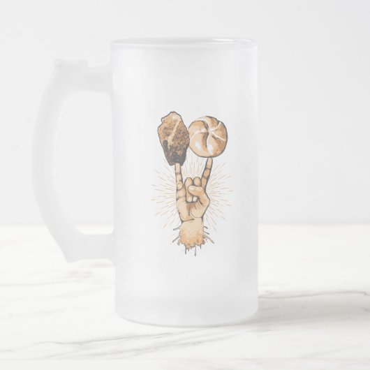 Mattierte Tasse von Rock und Roll (Links)