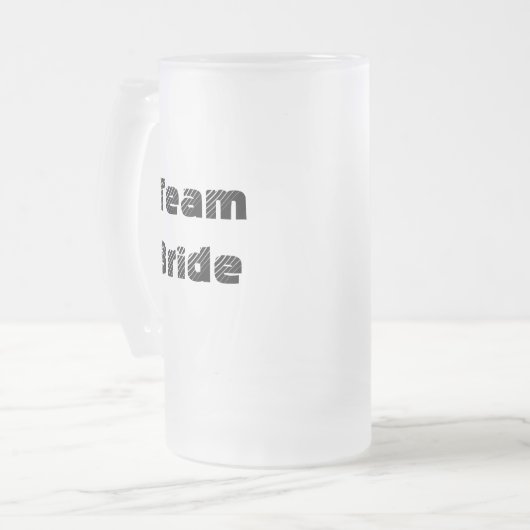 Mattierte Tasse von Team Bride (Vorderseite Links)