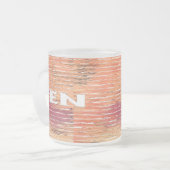 Mattierte Tasse von Zen-Weißreeds (Vorderseite Links)