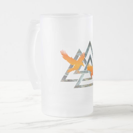 Mattierte Tasse Wikingers (Vorderseite Links)