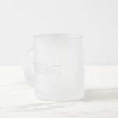 Mattierte Tasse Zen-Weiß (Vorderseite Links)