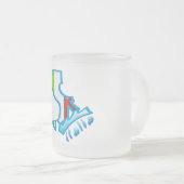 Mattierte Tassen-italienische Zahl Skaten Mattglastasse (VorderseiteRechts)